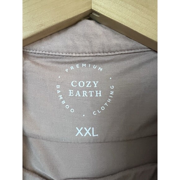 Cozy Earth Women's Bamboo Stretch Knit Long Sleeve Pajama Set, Blush Pink Sz XXL - Picture 7 of 13